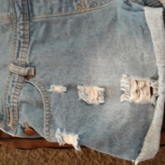 Denim Boulevard overalls denim shorts - Picture 2 of 7